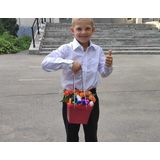 Композиция с цветами на 1 сентября  "Конфетка"