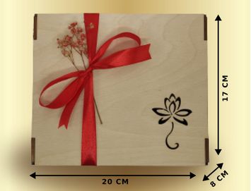 Подарочный набор чая и конфет "Красный"