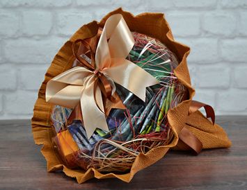 Букет из чайных пакетиков "Чайный экспресс"