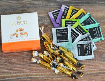 Подарок учителю Чайный букет "В школу"