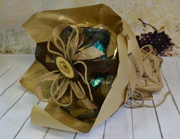 Букет из кофе "Кофейная мелодия"