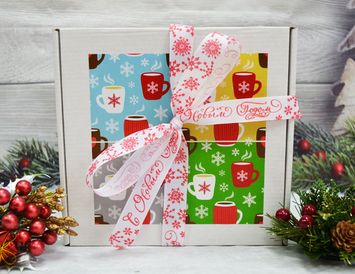 Новогодний подарок -комплимент "Чай, кофе,глинтвейн?" - подарочный набор