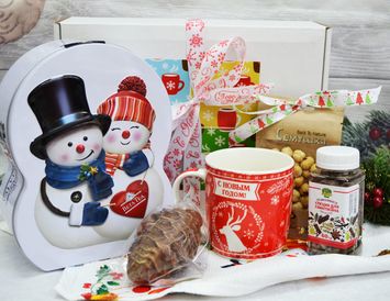 Новогодний подарок №3 из чая, пряностей и шоколада