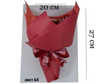 Новогодний букет из чайных пакетиков с орешками