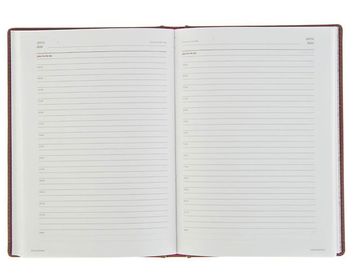 Ежедневник с гравировкой Бордо  136 л.