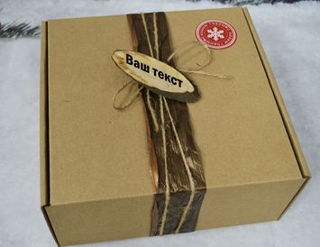 Новогодний подарок для мужчин "Джентльмен" с чаем, кофе и медом