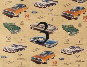 Упаковка коробки в бумагу крафт Расцветки