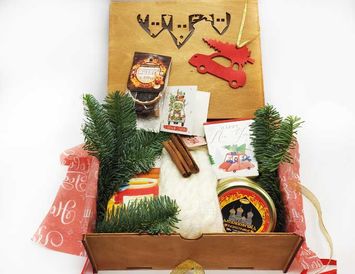"Premium box" Уютный набор с варежками