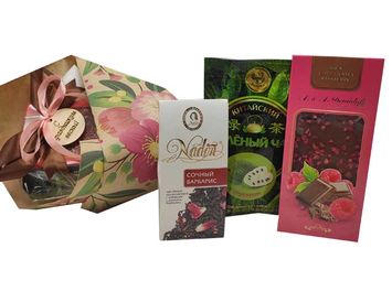 Букет 2 чая и шоколадка