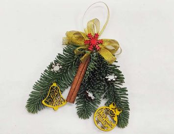 Именной новогодний подарок с термокружкой и чаем