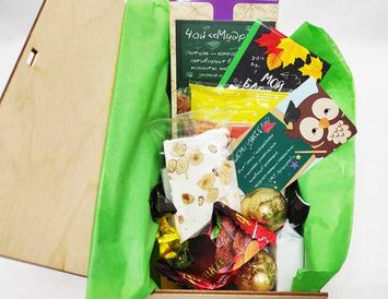 Подарок учителю в деревянной шкатулке