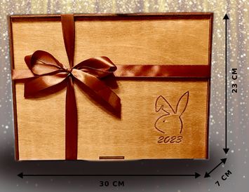 Новогодний бокс "Чай-кофе-орешки-марципан"