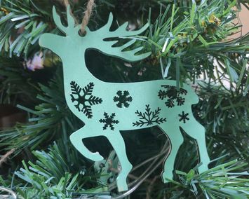 Набор елочных украшений 10+1 в подарок 7-15 см. из дерева