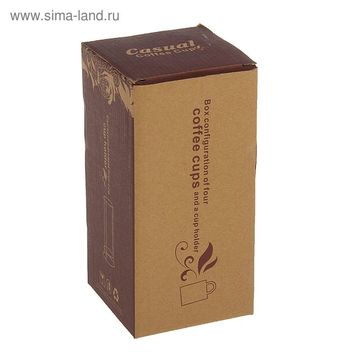 Набор кружек 4 шт. на подставке