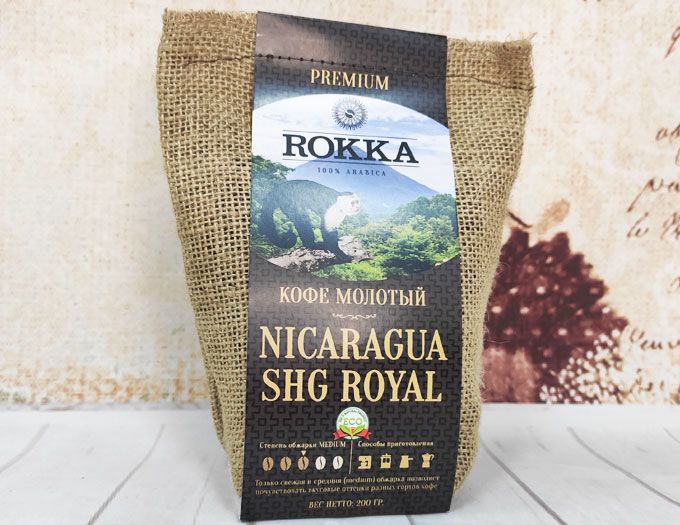 Кофе молотый Rokka Никарагуа SHG ROYAL 200 г.