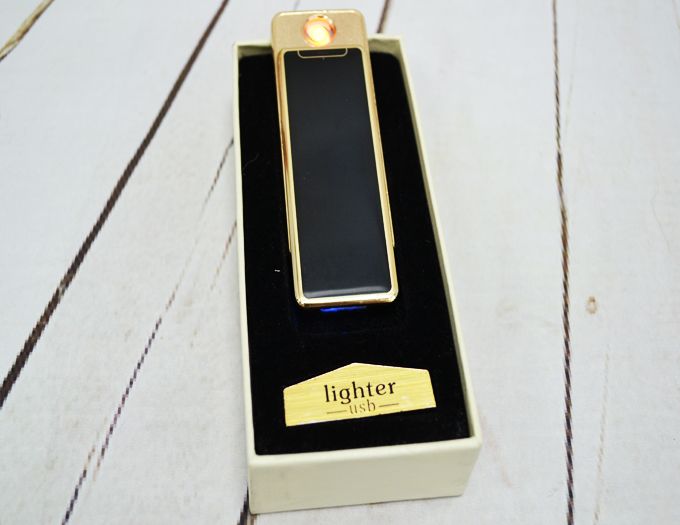 USB  зажигалка Gold&Black