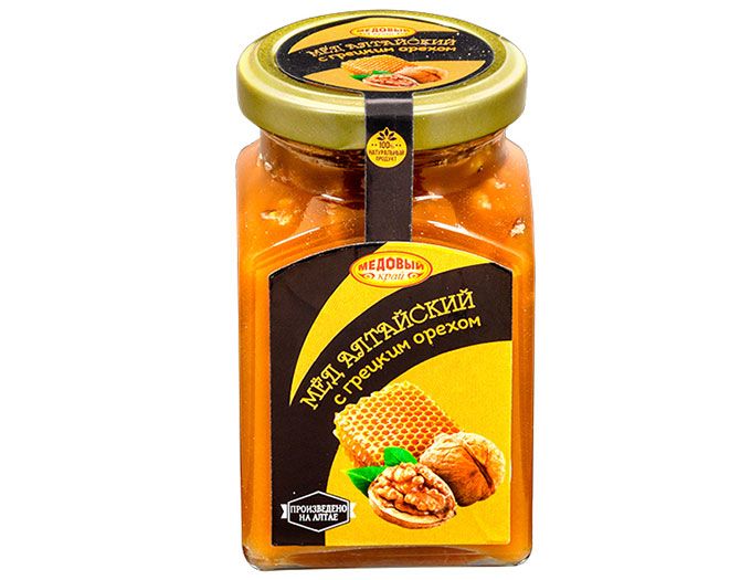 Мёд с грецким орехом 320 г.
