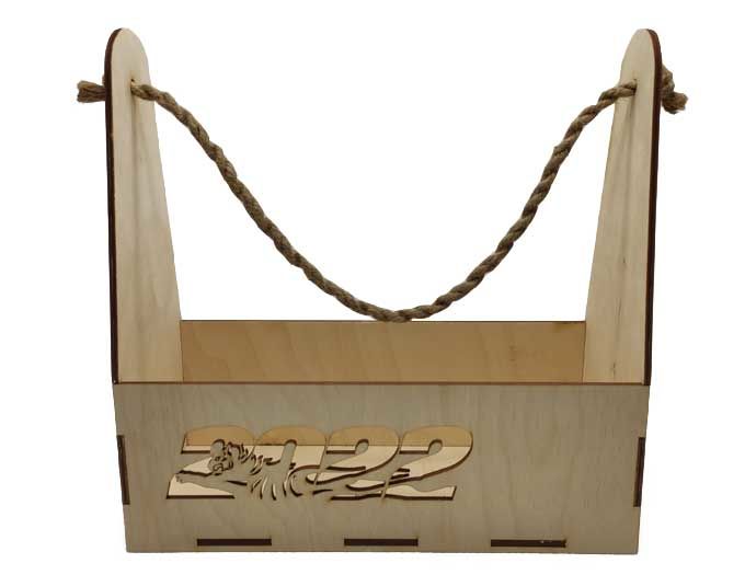 Ящик деревянный с канатной ручкой 2022